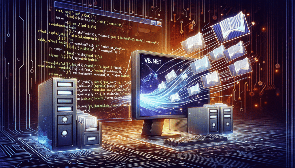 How can I write a VB.NET program that asynchronously lists all accessible files on all drives of a computer and writes this list to a text file