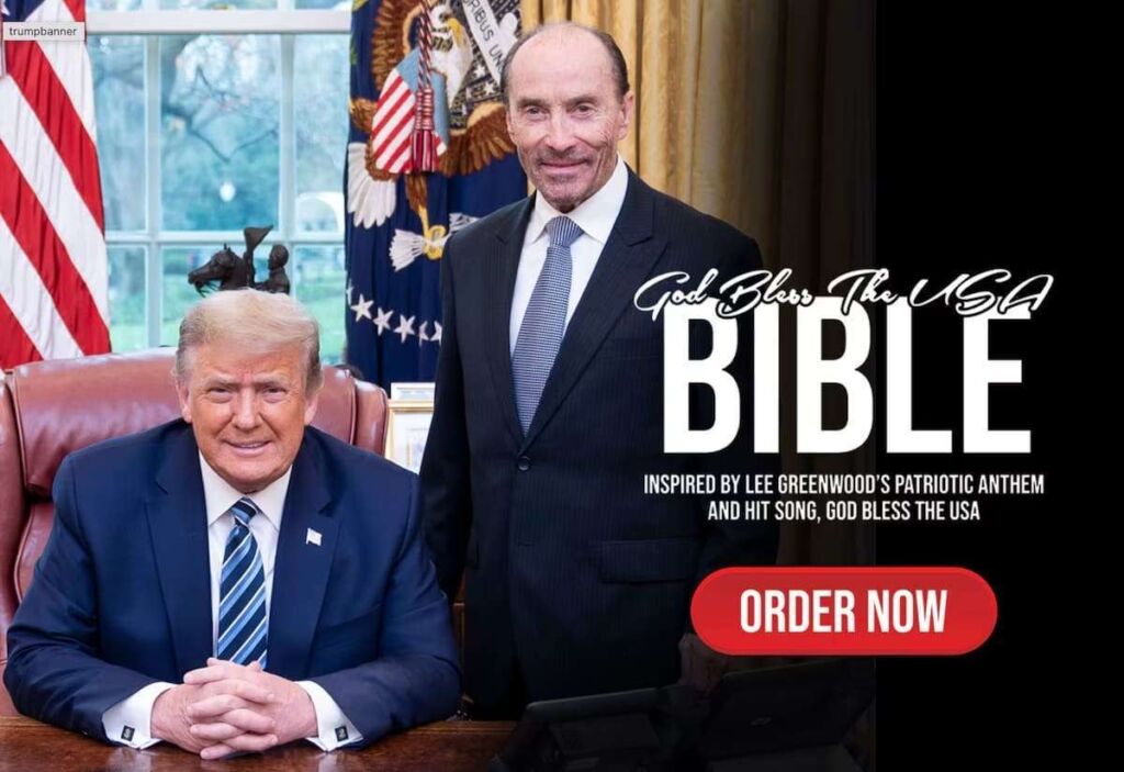 Donald Trump's 'God Bless the USA' Bible: A Strategic Blend of Patriotism and Commerce 1 Donald Trump's 'God Bless the USA' Bible A Strategic Blend of Patriotism and Commerce