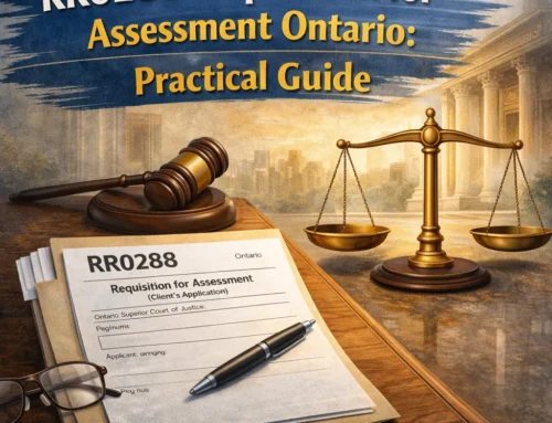 Rr0288 Requisition For Assessment Ontario: Practical Guide