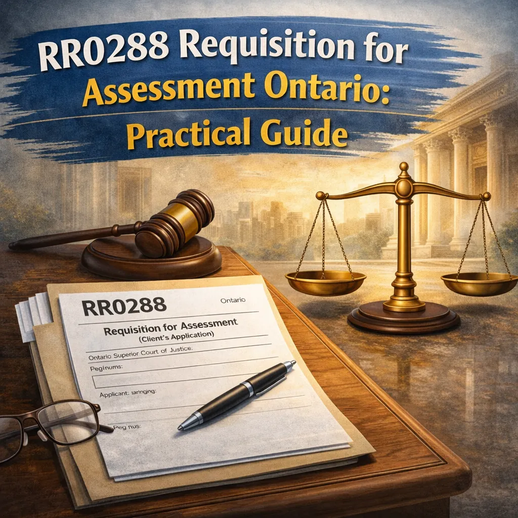 RR0288 Requisition for Assessment Ontario